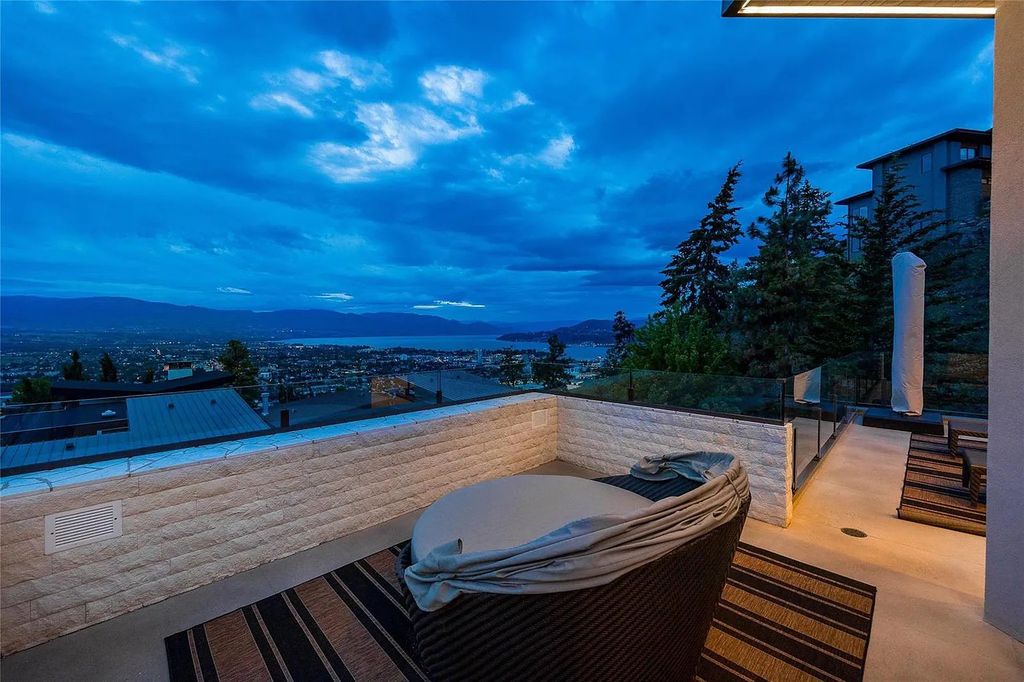 The House in Kelowna is an architectural dream house in the most exclusive private gated community, now available for sale. This home located at 732 Highpointe Pl, Kelowna, BC V1V 2Y3, Canada