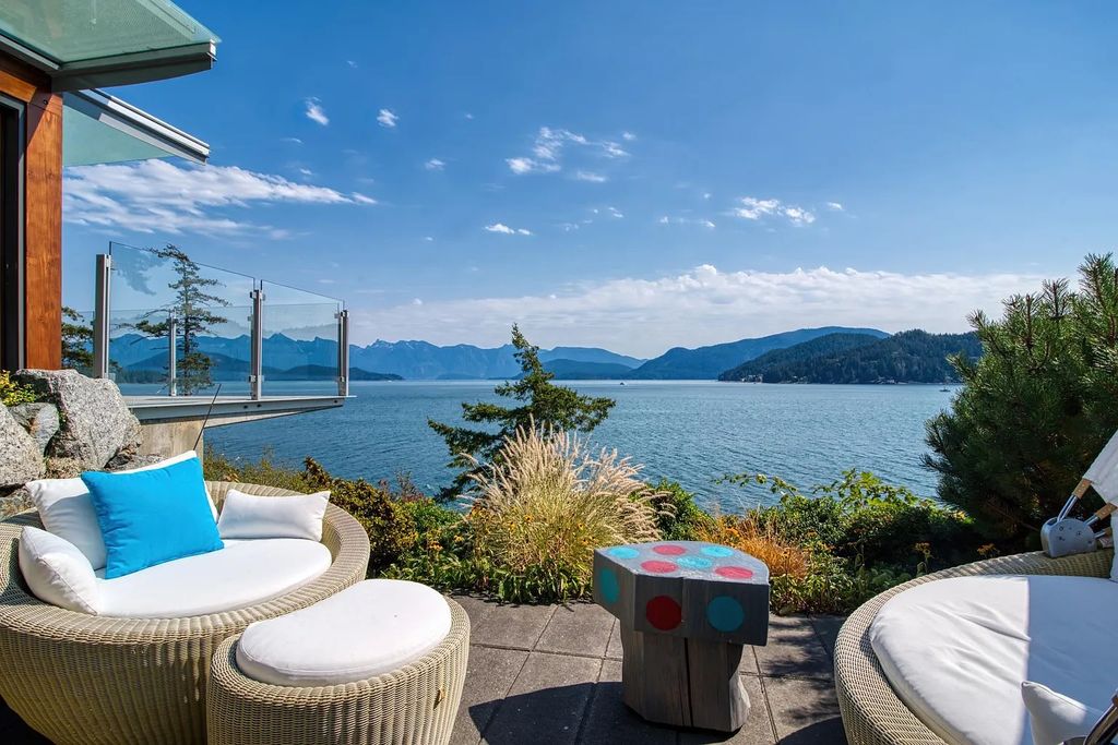 The Estate in Gibsons is a luxurious home offering exceptional privacy with a gorgeous mature landscaping and ocean views now available for sale. This home located at 1012 Marine Dr, Gibsons, BC V0N 1V1, Canada; offering 03 bedrooms and 04 bathrooms with 3,944 square feet of living spaces.