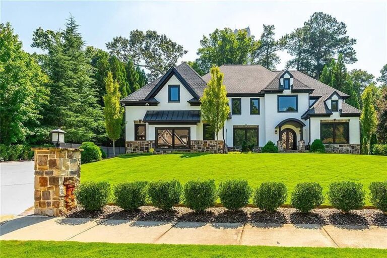 Thoughtfully Designed with Meticulous Detail,  This $4.6M Exquisite Home in Atlanta Offers Everything and More