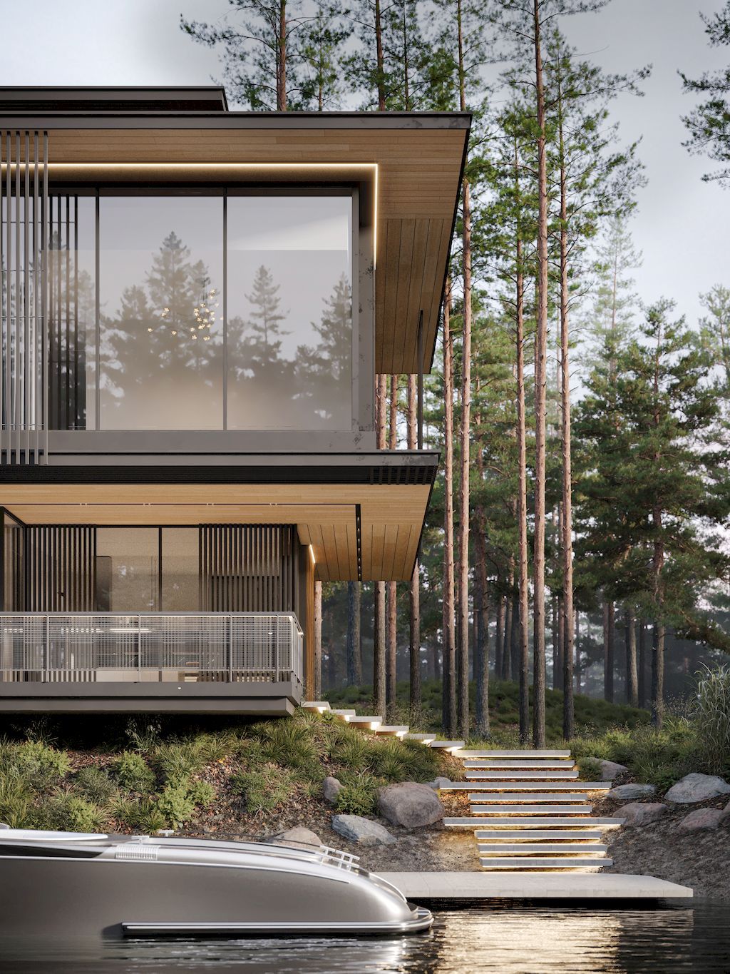 Three Elements House, A Compact Middle-rise Villa by Kerimov Architects