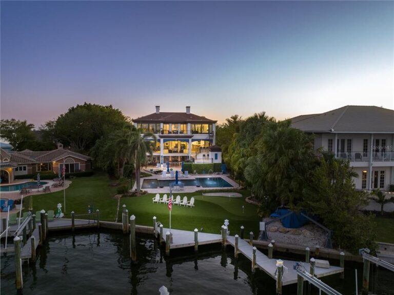 A One of A Kind Estate Sited on One of The Most Beautiful Deepwater Basins in Sarasota Florida