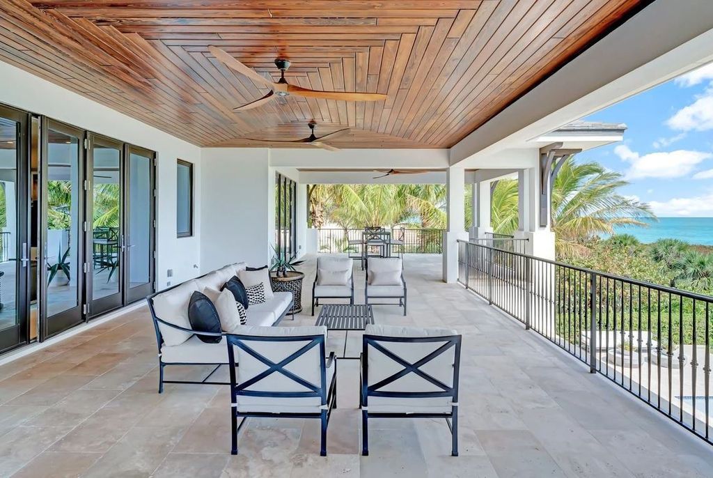 1840 S Highway A1a, Vero Beach, Florida is an oceanfront estate in Vero’s coveted Estate Section, fully furnished and turnkey on a 1,000 ft deep lot on the area’s widest, naturally accreting beach.