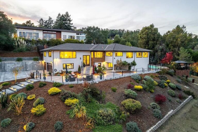 A Recently Fully Remodeled Home with Divine Sunrise Views and Abundant Serenity Seeks $5.75 Million in Saratoga, California