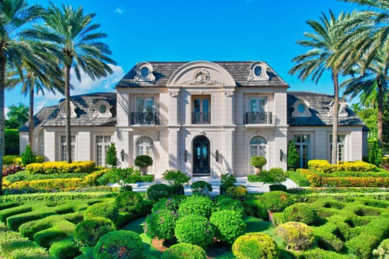 A Truly One of A Kind Estate in Boca Raton with Sprawling Gardens and Resort Like Backyard for Sale at $14 Million