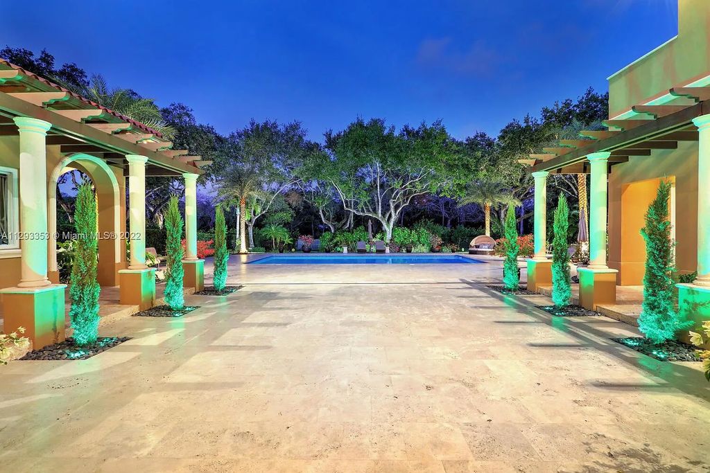 6701 SW 72nd Court, Miami, Florida is a Mediterranean Masterpiece with private electronic gates boasts top-of-the-line finishes and professionally designed landscaping perfect for entertaining.