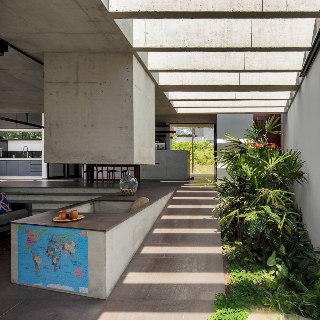 A3L House with Outside Living Connection Design by Obra Arquitetos