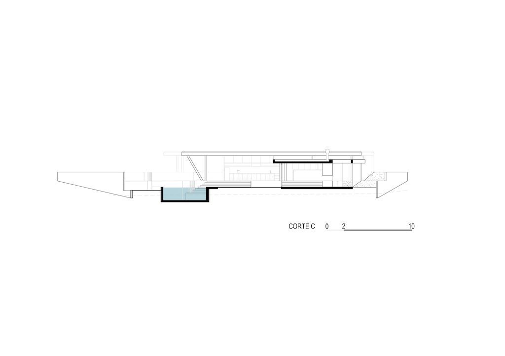 A3L House with Outside Living Connection Design by Obra Arquitetos