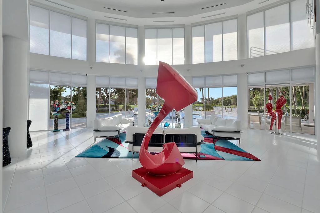 5297 Princeton Way, Boca Raton, Florida is an architectural marvel with deco-modern design and excess of natural sunlight built for entertaining, located in the prestigious Princeton Estates. 