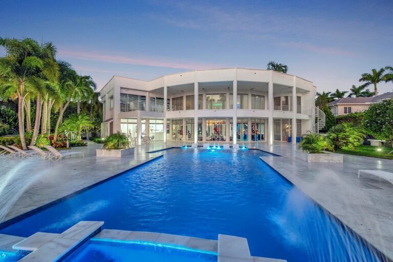 An Exquisite Home in Boca Raton Florida Designed with Rarely Style and Unique Features On Market for $8.75 Million