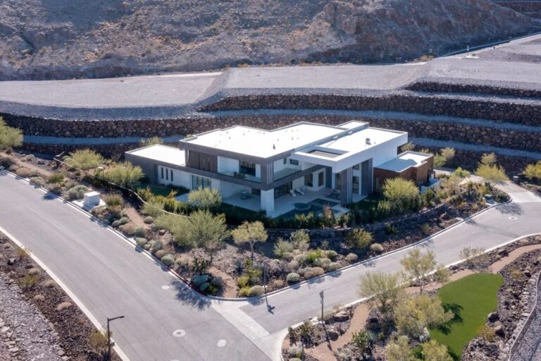 An Exquisite Newly Completed Two Story Home in Henderson with Nearly 8,500 SF of Magnificent Living Asks for $6.5 Million