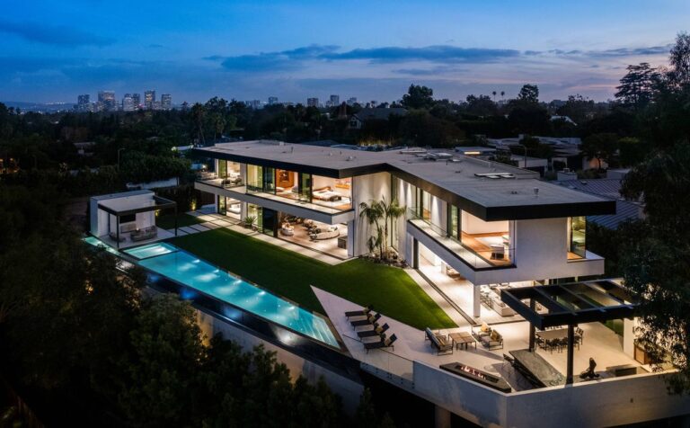 Brand New Beverly Hills Mansion by Paul McClean with over 10,000 SF of World Class Living Space Hits The Market for $22 Million