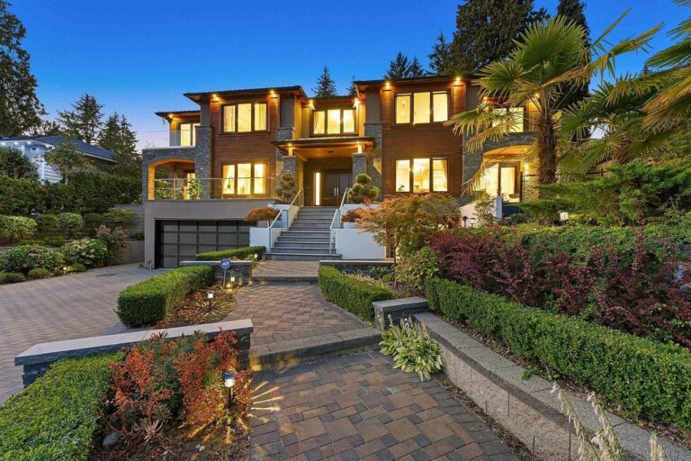 Classic Home Boasts Meticulous Finishing and Craftsmanship in West Vancouver, Canada