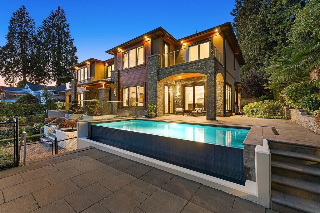 The Estate in West Vancouver is a luxurious home located on a gated park-like setting now available for sale. This home located at 1665 Ottawa Ave, West Vancouver, Canada; offering 06 bedrooms and 07 bathrooms with 6,378 square feet of living spaces.