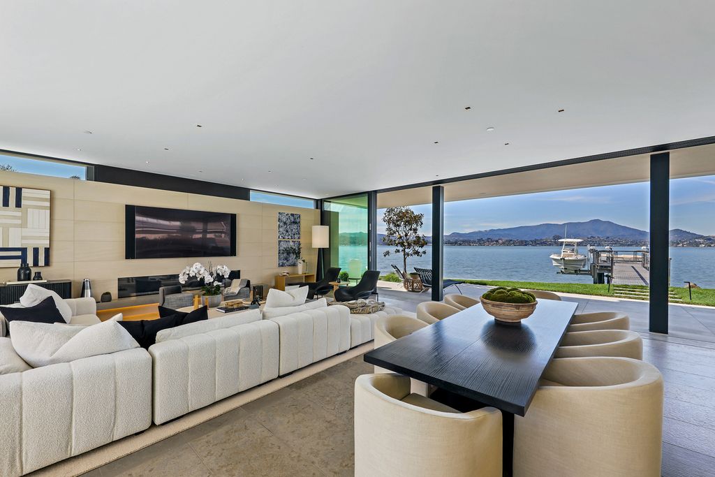 The Home in Belvedere, a waterfront contemporary masterpiece designed by the incomparable architectural firm of Butler Armsden completing with no expense spared in the entitlement, design, and construction is now available for sale. This home located at 9 W Shore Rd, Belvedere, California