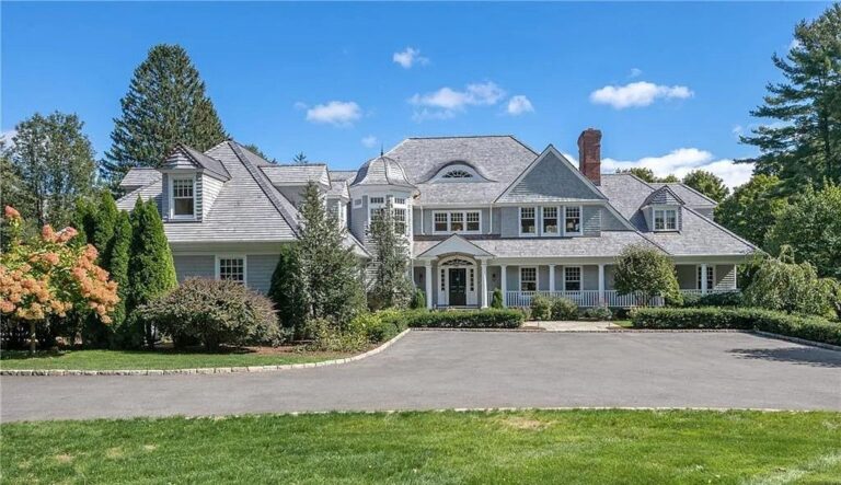 Illustrating a Wide Range of Endless Features and Distinguishing Characteristics, this Property in New Canaan, CT Listed at $6.1M