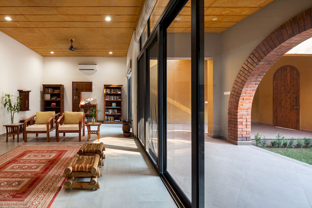 Ishtika Aalaya Residence, Chic Brick House by Studio Built Environment