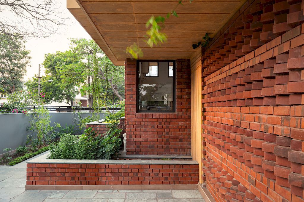 Ishtika Aalaya Residence, Chic Brick House by Studio Built Environment