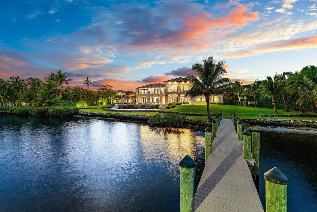 19300 Loxahatchee River Road, Jupiter, Florida is a breathtaking estate of incomparable elegance with 254' of stunning wide water views was masterfully built by award winning Anderson Moore using only the finest materials.