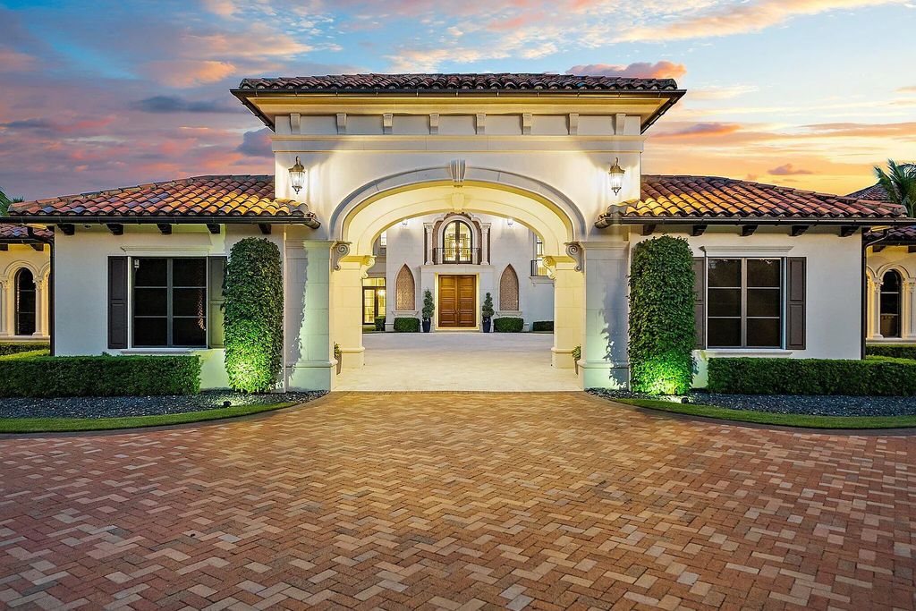 19300 Loxahatchee River Road, Jupiter, Florida is a breathtaking estate of incomparable elegance with 254' of stunning wide water views was masterfully built by award winning Anderson Moore using only the finest materials.