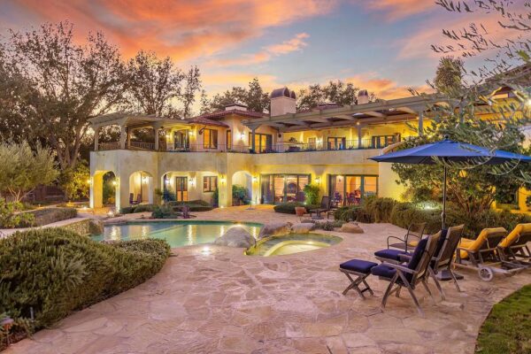 Palatial Mediterranean Estate in Ojai, California with Nearly 11,000 SF ...