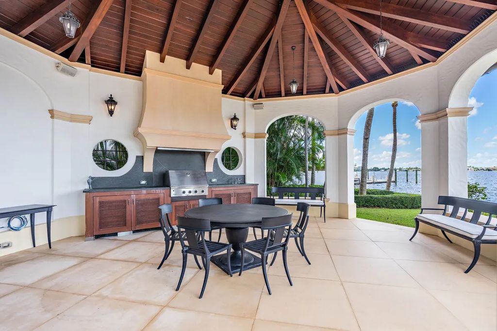 10 Via Vizcaya, Palm Beach, Florida is a magnificent direct lakefront Mediterranean estate meticulously built with numerous custom details, located in the exclusive Estate Section of Palm Beach with commanding Intracoastal views.