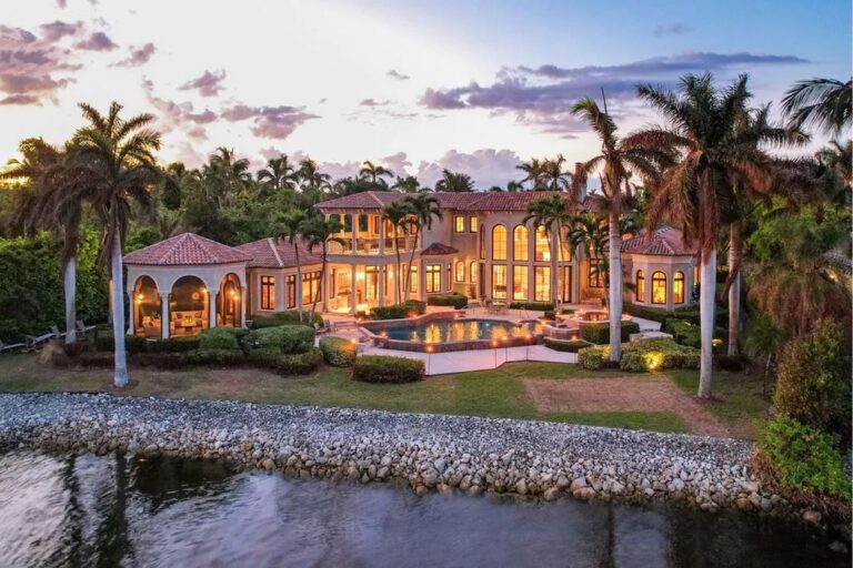 One of The Most Exceptional Estates in Naples Florida with Commanding Southern Views of The Bay is Back on The Market for $28.5 Million