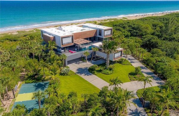 One of The Most Iconic Homes on The Treasure Coast with 233 Feet of Unobstructed Oceanfront Asks $18.5 Million in Stuart, Florida