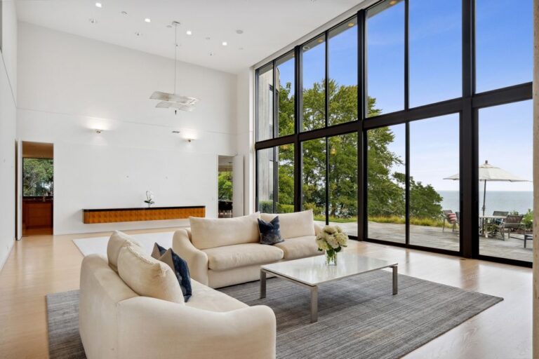 Perched High with Phenomenal Panoramic Lake Views, This 6,999,900 Home