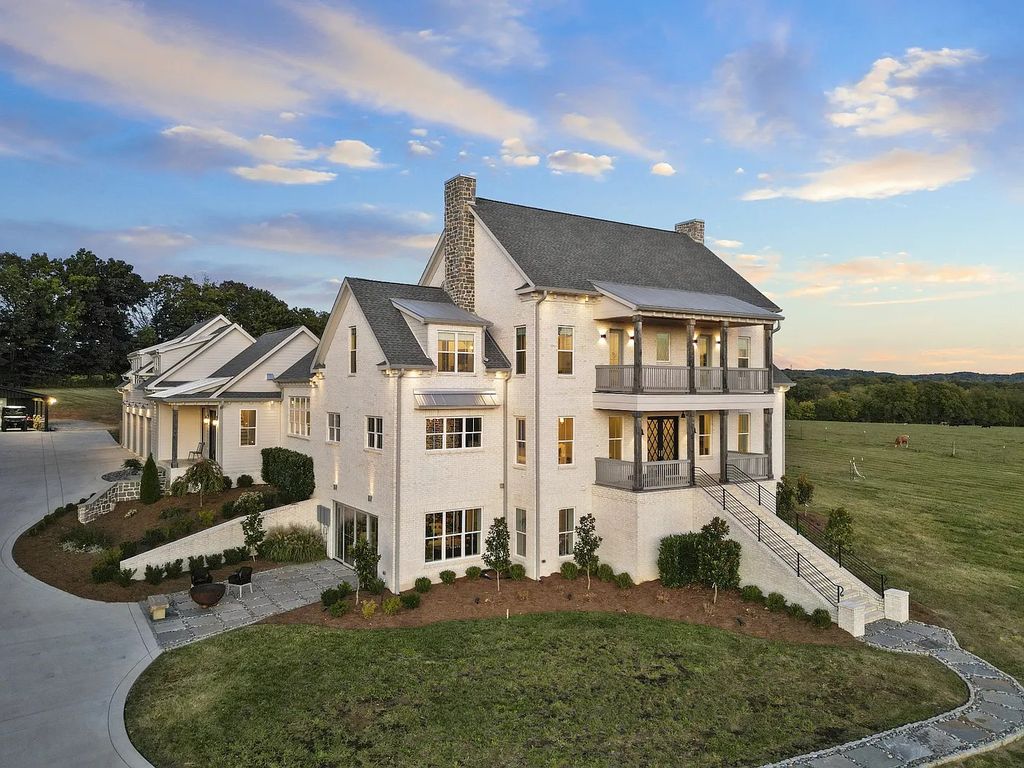 The Estate in Thompsons Station is a luxurious home surrounded by beautiful Tennessee rolling hills, now available for sale. This home located at 4900 Bethesda Rd, Thompsons Station, Tennessee