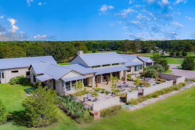 Stunning Home with Classic Architectural Lines on Breathtaking 47 Acre in Pilot Point, Texas