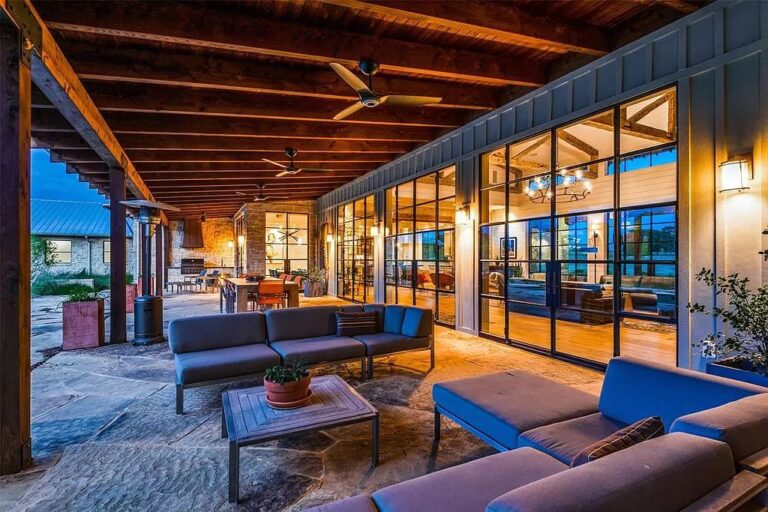 Stunning Home with Classic Architectural Lines on Breathtaking 47 Acre in Pilot Point, Texas