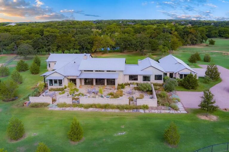 Stunning Home with Classic Architectural Lines on Breathtaking 47 Acre