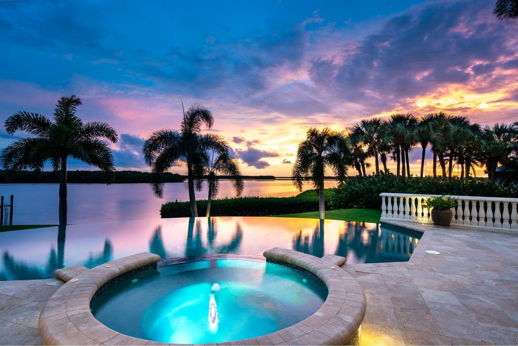 2131 Oceanview Drive, Tierra Verde, Florida is a resort-class estate with 276 feet of beautiful water on the Gulf of Mexico in the Westhore neighborhood, sits on manicured gated and recently fenced grounds with mature palms and landscaping.