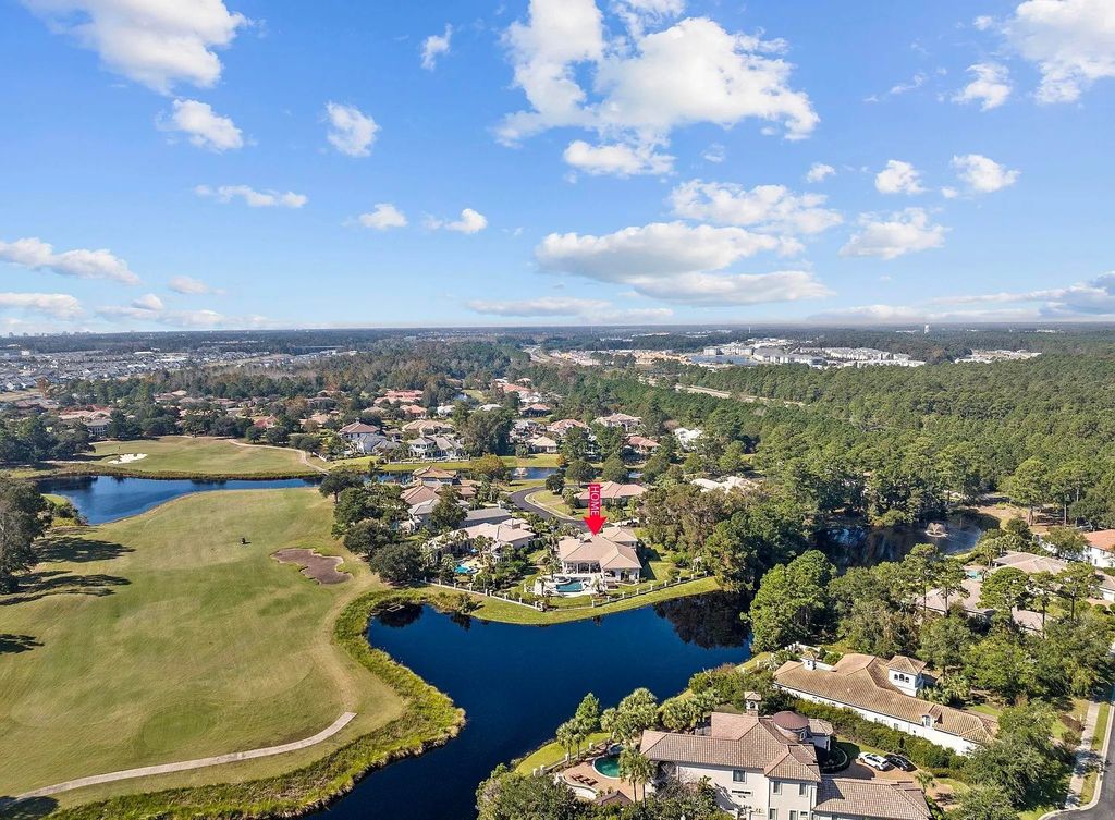 The House in Myrtle Beach is situated on 0.57 acres of land, which includes more than 200 feet of golf course and lakefront views, now available for sale. This home located at 1495 Scala Ct, Myrtle Beach, South Carolina