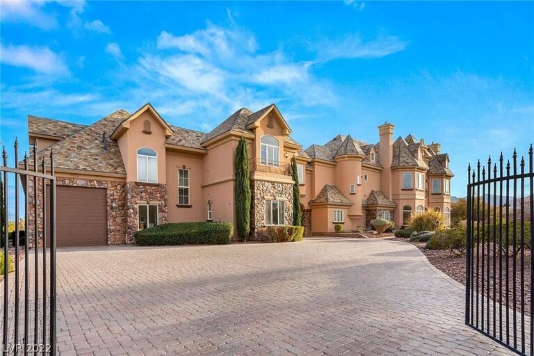 This Sprawling Castle in Las Vegas Combines The Imperial Grandeur of a French Chateau with The Extravagance of A World Class Resort