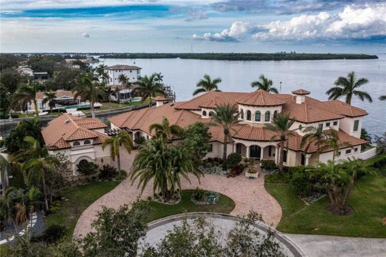 Truly A Waterfront Masterpiece with Direct Access to Open Tampa Bay Seeks $11.5 Million in Saint Petersburg, Florida