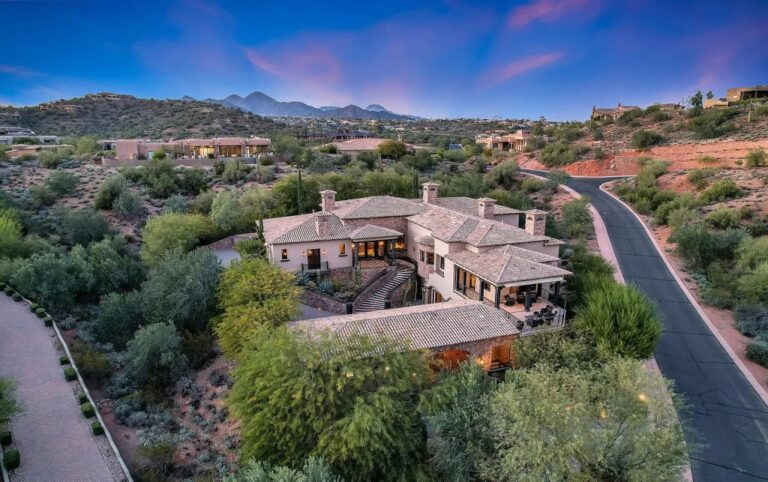 A Luxurious Hillside Estate In Fountain Hills Arizona With Picturesque Views Of Red Mountain Hits The Market For $3.6 Million