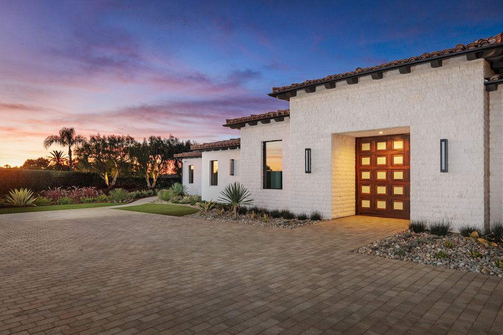 5940 Ladys Secret Drive, Rancho Santa Fe, California is a brand new estate tucked away in a convenient and prestigious gated community and sitting on a premier 2.43 acre site boasting the epitome of Resort Living.