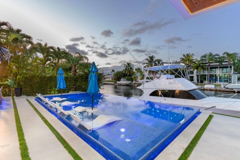 A Fully Renovated Luxury Home with 100 Foot Direct Ocean Access in Coral Gables, Florida is