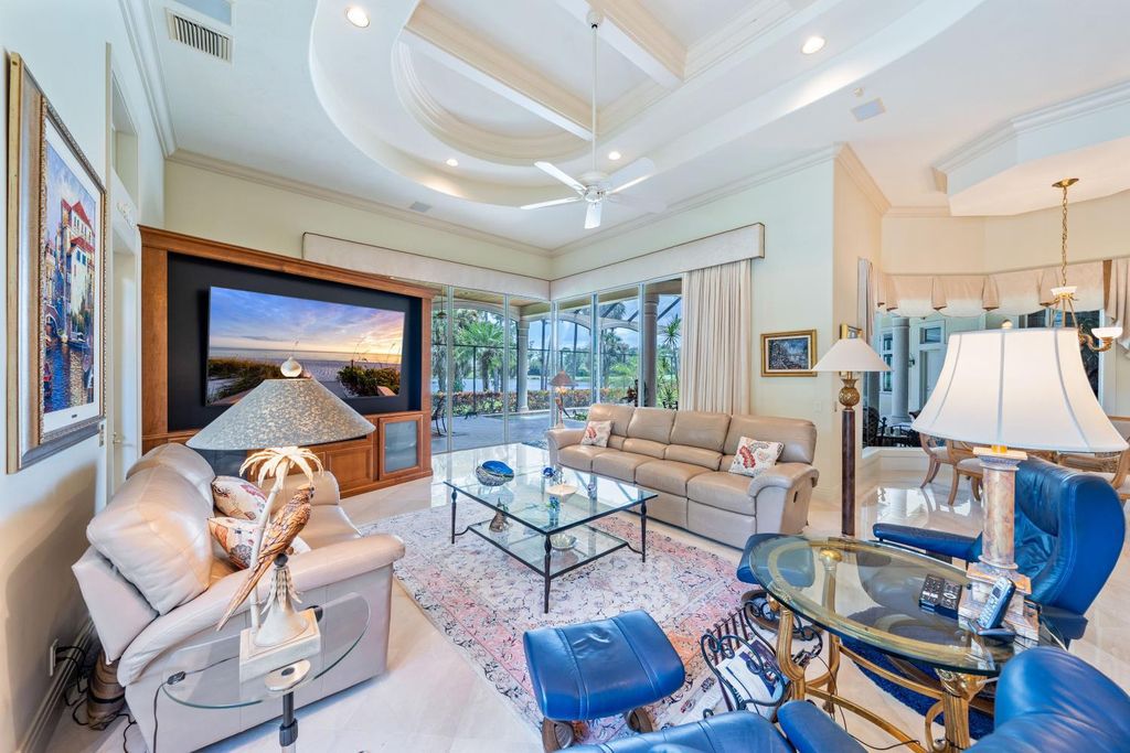 4188 Brynwood Drive, Naples, Florida, has a well-designed floor plan with long water and golf views. Because of the ample entertainment space inside and out, as well as the new roof for the interior and exterior, this home will be able to accommodate anyone's wish list in 2020.