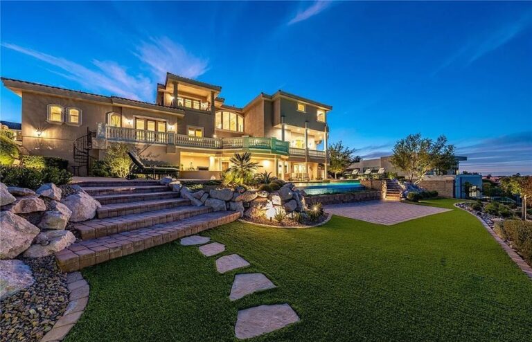 A Recently Updated Residence in Henderson with Stunning Views of The Las Vegas Strip Hits The Market for $4.8 Million