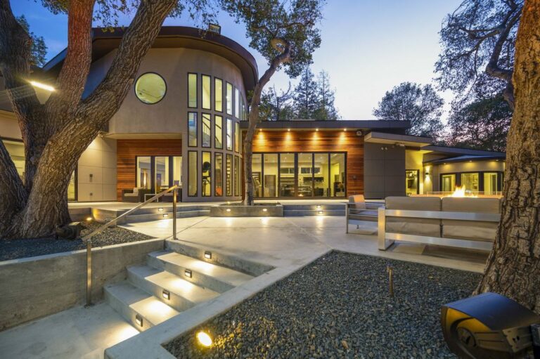 Asking $12 Million, This Dream Silicon Valley Home in Los Altos Hills has An Architecturally Stunning Facade