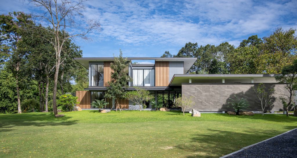 Baan Nakhonnayok Riverside House in Thailand BY Sata Na Architect