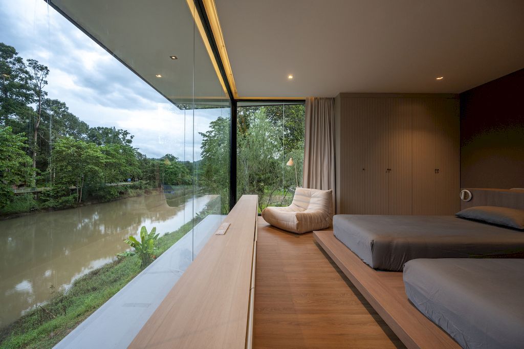 Baan Nakhonnayok Riverside House in Thailand BY Sata Na Architect