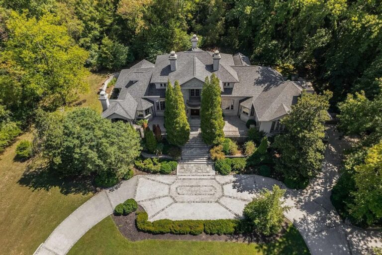 Boasting a Traditional Yet European Flair, This Elegant and Entertaining Home Lists for $8M in Nashville, TN