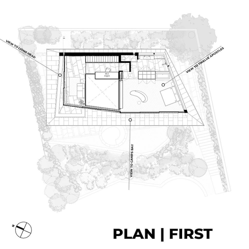 Cranberry Pavilion House prominent with its dark color by Wright Architects