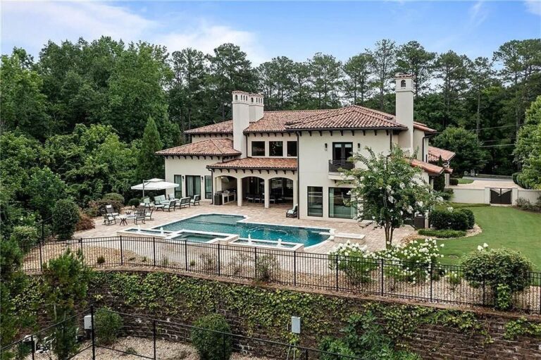 Custom-built Mediterranean-style Home in Sandy Springs, GA Listed at $4.99M
