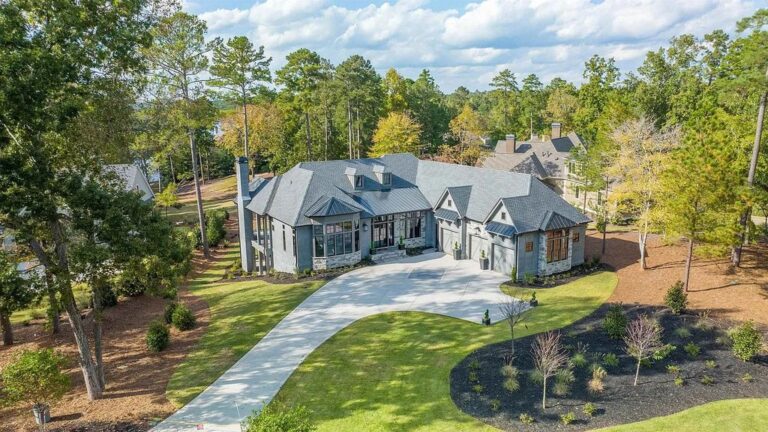 Elegant and Sophisticated, Transitional-style Custom New Home in Greensboro, GA Listed at $3.5M