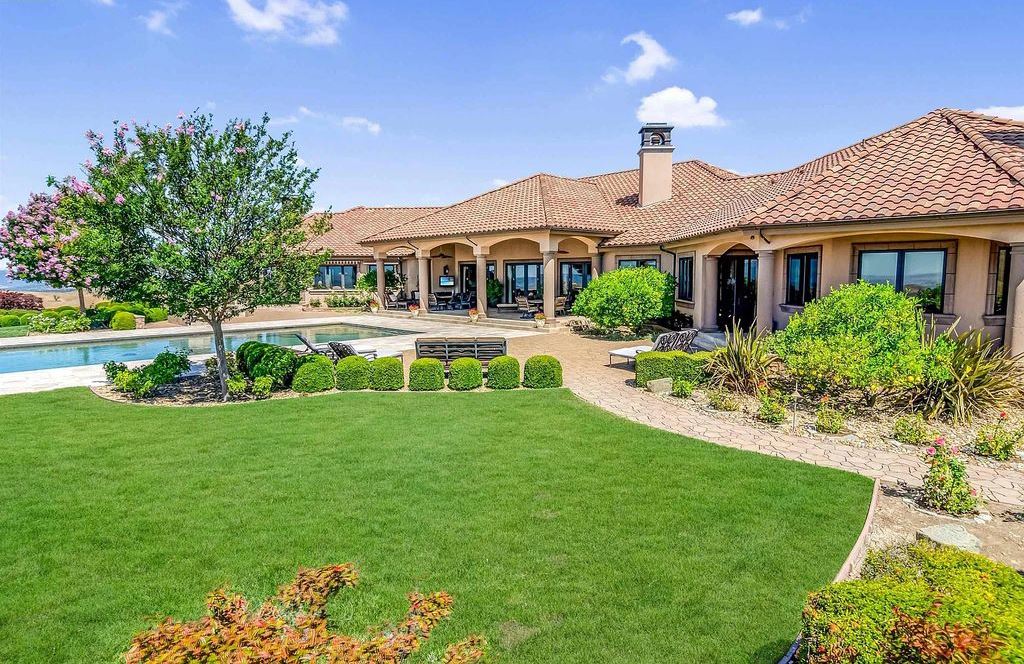 2020 Victorine Road, Livermore, California is a Italian-inspired custom villa designed by William Wood, stunning architectural details by Int. Designer Sandra Brown with 360-degree, 100-mile views.