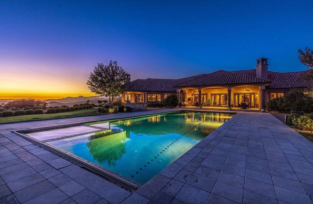 2020 Victorine Road, Livermore, California is a Italian-inspired custom villa designed by William Wood, stunning architectural details by Int. Designer Sandra Brown with 360-degree, 100-mile views.